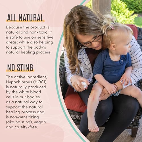 Spray de ros Auxilios Active Skin Repair Natural y No Tóxico para Bebés, Seguro para Dermatitis, Acné, Eczema y Más (3 oz.) - imagen 5