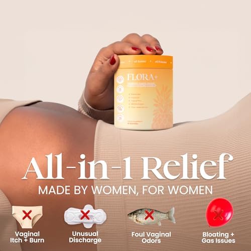 Gomitas probióticas Flora+ para mujeres ALLFEMME, equilibrio de pH, frescura y soporte de olor, con prebióticos y ácido hialurónico, sabor piña, - imagen 2