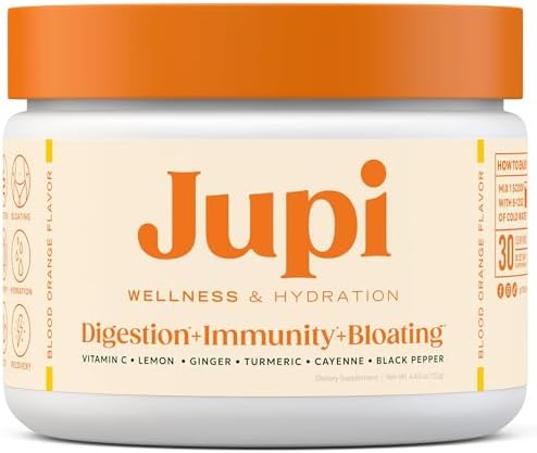 Jupi Polvo de Hidratación y Bienestar – Shots de Cúrcuma y Jengibre, Suplemento de Vitamina C para Energía, Inmunidad y Salud Digestiva – Mezcla - imagen 1