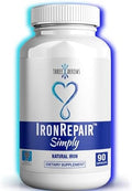 Suplemento de Hierro Simply Natural, Mejor Absorción y Suave para el Estómago, Bajo en FODMAP, Aumenta Hemoglobina y Ferritina, 90 Cápsulas de - imagen 1