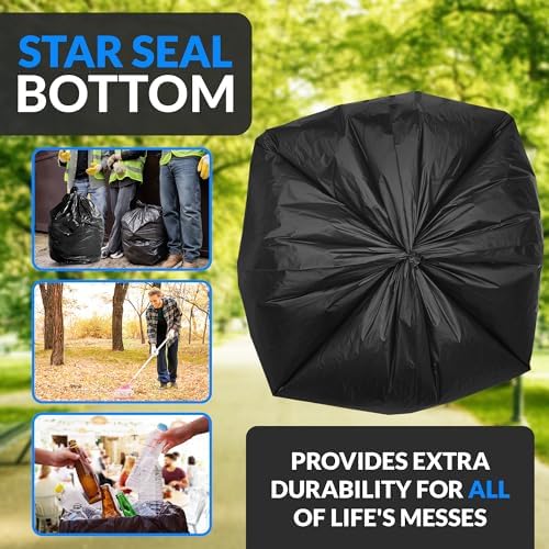 Bolsas de Basura Reli de 40 a 45 Galones | Paquete de 250 Bolsas | Resistente, Color Negro, Ideal para Limpiezas Intensas - imagen 3