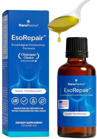 Suplementos EsoRepair Nano para la Salud Esofágica y Estomacal - Confort Digestivo - Olmo Resbaladizo, Zinc L-Carnosina y Extracto de Aloe Vera - Sin - imagen 1