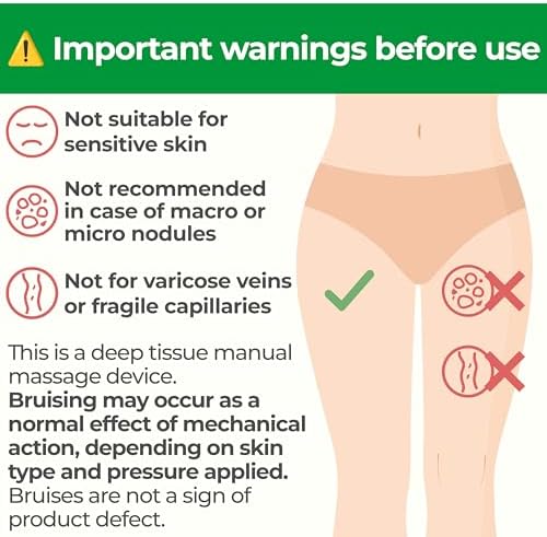 Masajeador Manual Anticelulitis TESMED: Hecho en Italia, Patente con Tecnología de Rodillos Convergentes y Divergentes para Muslos y Glúteos - imagen 8