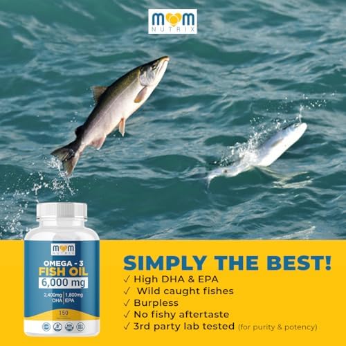 Aceite de Pescado Omega 3 con Máximo EPA DHA - Apoya Cerebro, Hígado, Corazón e Inmunidad - Hecho en EE. UU. - 150 Cápsulas Blandas - imagen 4