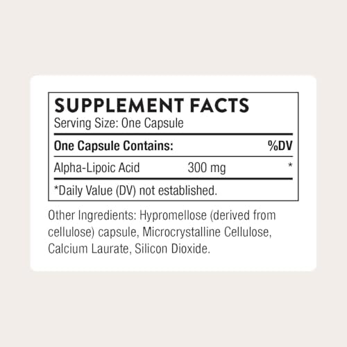 THORNE - Ácido Alfa Lipoico - Soporte Antioxidante - Detoxificación Hepática y Salud de Nervios, Ojos y Metabolismo - 60 Cápsulas Sin Gluten, Lácteos - imagen 2