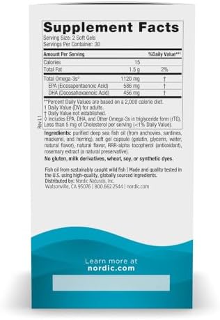 Nordic Naturals Ultimate Omega Minis, Sabor Fresa - 60 Geles Blandos - 1120 mg Omega-3 - Suplemento de Aceite de Pescado - EPA & DHA - Salud Cerebral - imagen 2