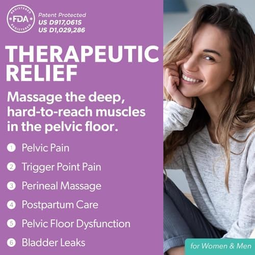 Varita Pélvica Intimate Rose, Masajeador de Puntos Gatillo para Suelo Pélvico, Herramienta de Masaje Perineal para Terapia Física y Alivio del Dolor, - imagen 2