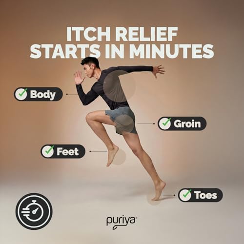Crema Antifúngica Puriya Clinicamente Probada para Hongos en la Piel, Tratamiento Extra Fuerte para Pie de Atleta, Picazón de Ingle y Tiña con Aceite - imagen 2