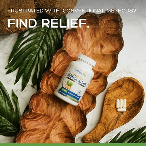 Natural Cure Labs L-Lisina con Monolaurina 600mg 1:1, 100 Cápsulas - imagen 7