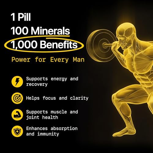 Multivitamínico Masculino Menerals – Suplemento Mineral Todo en Uno con Minerales Naturales y Ácido Fúlvico – Apoya Energía, Vitalidad y Salud - imagen 3