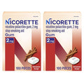 Chicles de Nicorette 2 mg de Nicotina para Dejar de Fumar - Sabor Canela, 2x100 Unidades - imagen 1