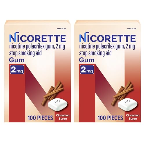 Chicles de Nicorette 2 mg de Nicotina para Dejar de Fumar - Sabor Canela, 2x100 Unidades - imagen 2