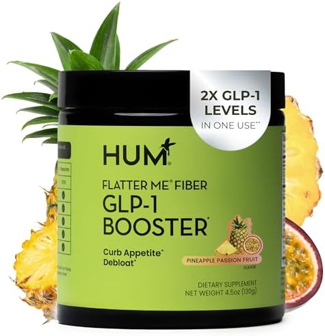 Flatter Me Fiber GLP-1 Booster – Suplemento de Fibra para Hombres y Mujeres, Prebióticos y Enzimas para Control de Peso, Reduce la Inflamación, Salud - imagen 1