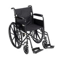 Silla de Ruedas Transportadora Plegable Drive Medical Silver Sport 1 - Ligera, con Apoyabrazos Completos y Descansapies Removibles - Estructura de - imagen 1