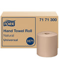 Rollo de Toallas de Mano Tork, Natural, Universal, H71, Grande, 100% Reciclado, 1 Capa, Blanco, 6 Rollos x 800 ft, 7171300 - imagen 1