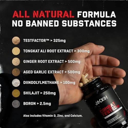 Jocko Fuel Test Booster para Hombres - Aumenta la Resistencia, Energía y Fuerza - Constructor Muscular y Soporte de Óxido Nítrico con Jengibre, - imagen 6