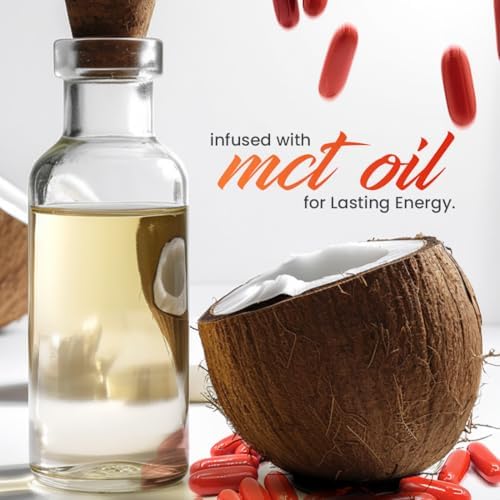 Píldoras de Cafeína SmarterVitamins 200mg - Aceite MCT de 100% Coco + 100mg L-Theanina, Energía y Concentración, Cápsulas de Liberación Prolongada, - imagen 5