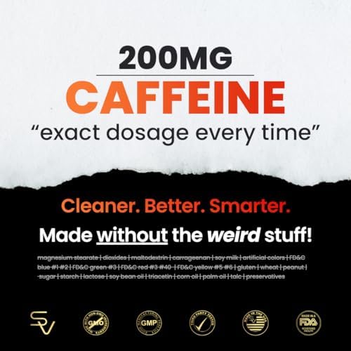 Píldoras de Cafeína SmarterVitamins 200mg - Aceite MCT de 100% Coco + 100mg L-Theanina, Energía y Concentración, Cápsulas de Liberación Prolongada, - imagen 8