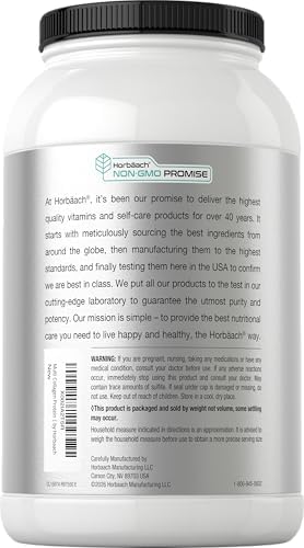 Proteína en Polvo de Colágeno Múltiple Horbaach 32 oz | Tipos I, II, III, IV, V, VII, VIII, X, XII y XXII | Péptidos de Colágeno Alimentados con - imagen 3