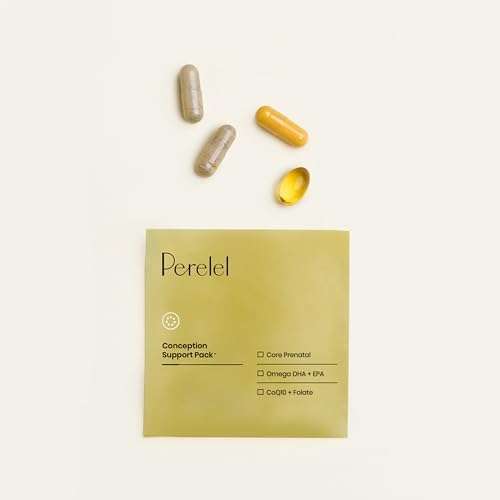 Perelel Paquete de Soporte para la Concepción, Multivitamínico Prenatal con DHA Omega 3, COQ10 y Folato, Apoya la Fertilidad Femenina, Libre de Soja - imagen 6