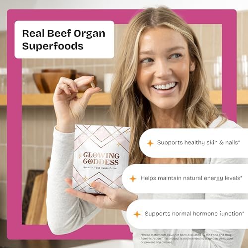 Superalimento de Órganos de Res Glowing Goddess para Mujeres | Hecho en EE. UU. con Carne de Res de EE. UU. | Ovario, Útero, Hígado, Corazón y 6 Más - imagen 6