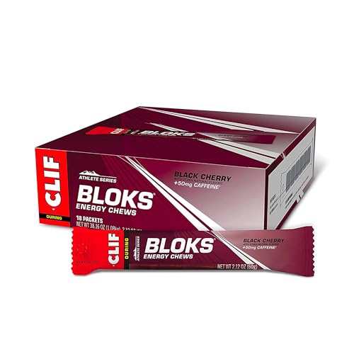 CLIF BLOKS - Sabor Cereza Negra con Cafeína - Galletas Energéticas - Sin OGM - A Base de Plantas - Combustible Rápido para Ciclismo y Correr - 2.12 - imagen 6