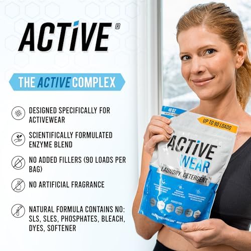 Detergente para Ropa Deportiva y Remojo - Formulado para Ropa de Sudor y Entrenamiento - Concentrado Natural con Enzimas y Desodorante en Polvo (90 - imagen 2