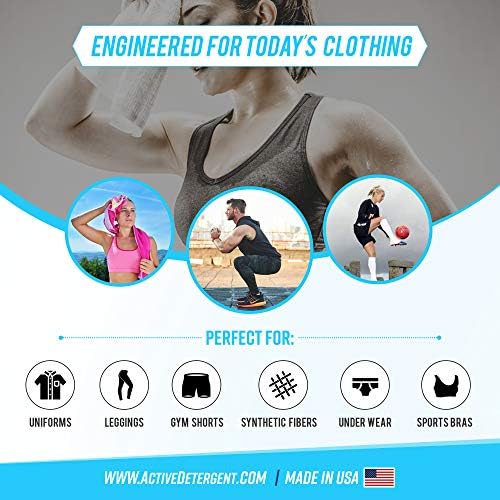 Detergente para Ropa Deportiva y Remojo - Formulado para Ropa de Sudor y Entrenamiento - Concentrado Natural con Enzimas y Desodorante en Polvo (90 - imagen 4