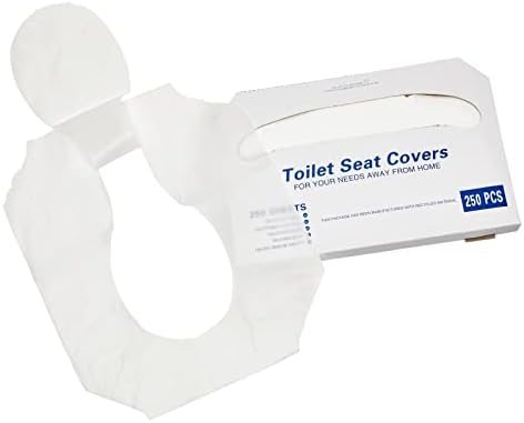 Cubiertas desechables para asiento de inodoro Juvale - 14 x 16 in, blancas, 1000 piezas, 4 paquetes de 250 - Protectores de papel para baño y viajes - imagen 6