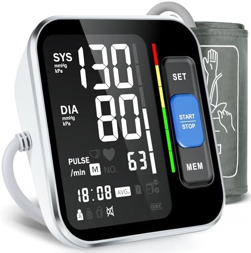 Monitor de Presión Arterial para Uso en Casa, Brazo Superior, Preciso 8.7”-15.7”, Pantalla Grande Retroiluminada, 2 Usuarios, 240 Memorias y - imagen 1