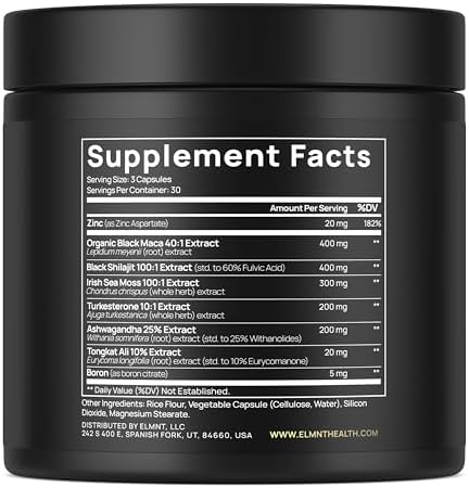 ULTRA MALE® Suplemento Premium para Aumentar Testosterona en Hombres con Shilajit 100:1, Maca Negra 40:1, Ashwagandha 25% y Tongkat Ali 10% - imagen 8