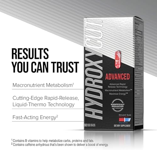 Hydroxycut Advanced - Suplemento Termogénico para Metabolismo y Energía - C. Canephora, Extracto de Yohimbe y 200 mg de Cafeína - Cápsulas Líquidas - imagen 3