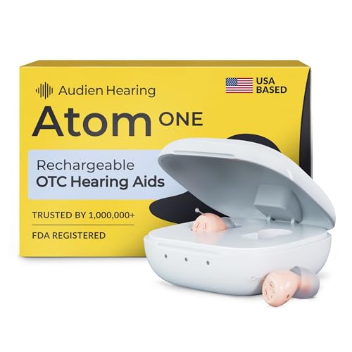 Audien Atom One Audífonos para la Pérdida Auditiva - Inalámbricos, Recargables y Cómodos | Sonido Claro en un Diseño Pequeño y Discreto para Adultos - imagen 1