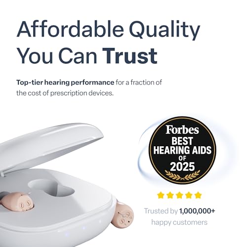 Audien Atom One Audífonos para la Pérdida Auditiva - Inalámbricos, Recargables y Cómodos | Sonido Claro en un Diseño Pequeño y Discreto para Adultos - imagen 8