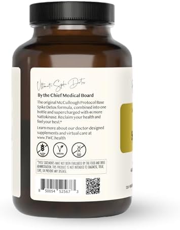 Ultimate Spike Detox de The Wellness Company – Diseñado por el Dr. McCullough - 3 en 1 Nattokinasa, Cúrcuma y Bromelina Extra Fuerte | 120ct - imagen 2
