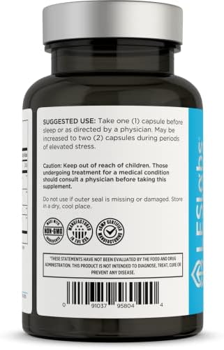 LES Labs Cortisol Health – Alivio del Estrés, Respuesta de Cortisol Balanceada, Relajación y Sueño Profundo – Fosfatidilserina, Magnesio, Corteza de - imagen 3