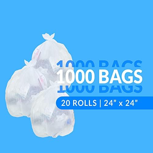 Bolsas de Basura Reli. de 6 a 10 Galones | 1000 Bolsas | Transparentes | Fuertes | Para Baño - imagen 2