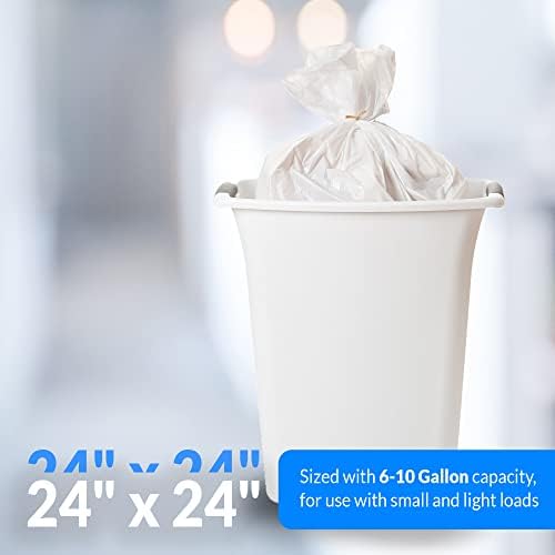 Bolsas de Basura Reli. de 6 a 10 Galones | 1000 Bolsas | Transparentes | Fuertes | Para Baño - imagen 4