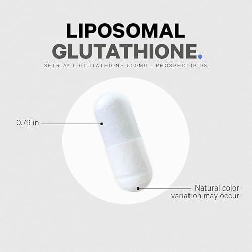 Suplemento de Glutatión Liposomal Codeage - Glutatión L-Glutamato Setria Puro, Entrega Liposomal - Cápsulas Veganas y No-OGM - 60 Cápsulas - imagen 4