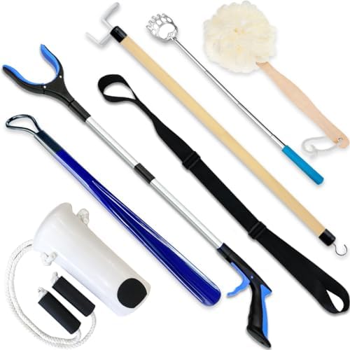 Kit de 7 Piezas para Cadera para Personas Mayores - Recuperación Tras Cirugía de Reemplazo de Cadera con Agarrador, Ayuda para Poner Calcetas, - imagen 1