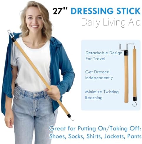 Kit de 7 Piezas para Cadera para Personas Mayores - Recuperación Tras Cirugía de Reemplazo de Cadera con Agarrador, Ayuda para Poner Calcetas, - imagen 2