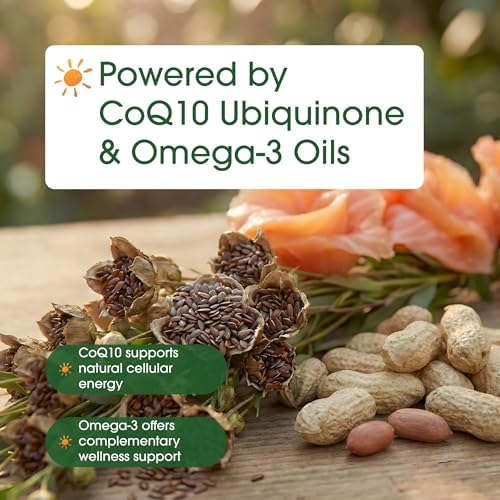 NatureBell CoQ10 400mg con Omega-3 - 240 Cápsulas - Suplemento Antioxidante para la Salud del Corazón - Energía Celular - Coenzima Q10 de Alta - imagen 6