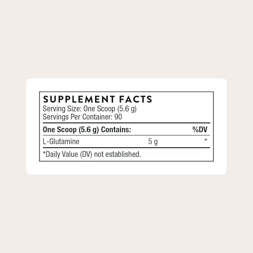 THORNE - L-Glutamina en Polvo - Suplemento de Aminoácidos para el Sistema Inmunológico y Salud Digestiva - 90 Porciones, Libre de Gluten, Lácteos y - imagen 2