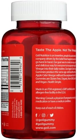 Goli Nutrition, Gomitas de Vinagre de Sidra de Manzana, 60 Unidades - imagen 2