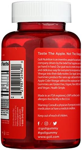 Goli Nutrition, Gomitas de Vinagre de Sidra de Manzana, 60 Unidades - imagen 3