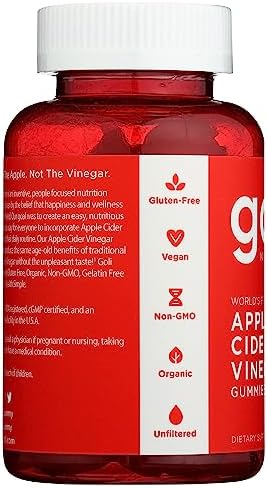 Goli Nutrition, Gomitas de Vinagre de Sidra de Manzana, 60 Unidades - imagen 5
