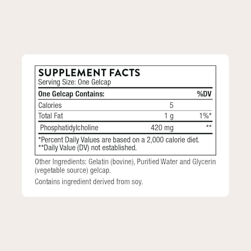 THORNE - Fosfatidilcolina - Complejo de Fosfolípidos para el Soporte Hepático, Metabolismo del Colesterol y Bile Saludable - Certificado por Terceros - imagen 2