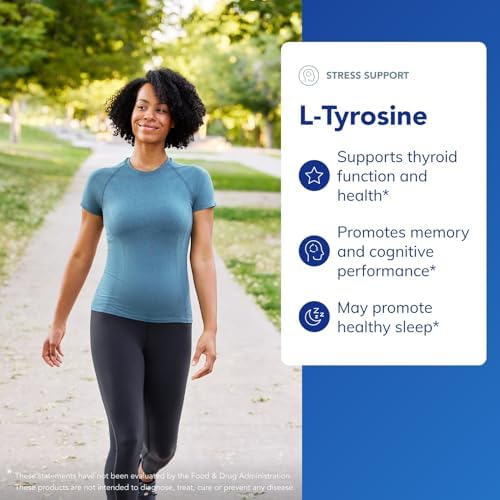 Suplemento de L-Tirosina Pure Encapsulations - Apoyo Cerebral, Dopamina y Función Tiroidea - Vegano y No Transgénico - 90 Cápsulas - imagen 3