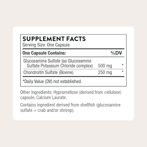 THORNE - Glucosamina y Condroitina - Ayuda a Mantener la Función y Movilidad Articular - Soporta la Formación Normal de Cartílago - 90 Cápsulas - imagen 2