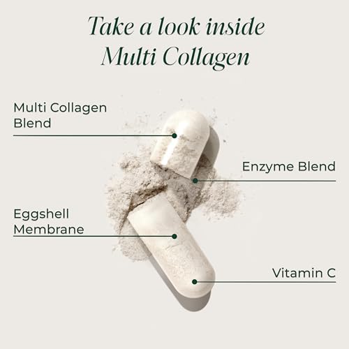 Píldoras de Colágeno Múltiple Primal Harvest para Mujeres y Hombres (Tipo I, II, III, V, X) 120 Cápsulas con Vitamina C para Cabello, Piel y Uñas - imagen 3